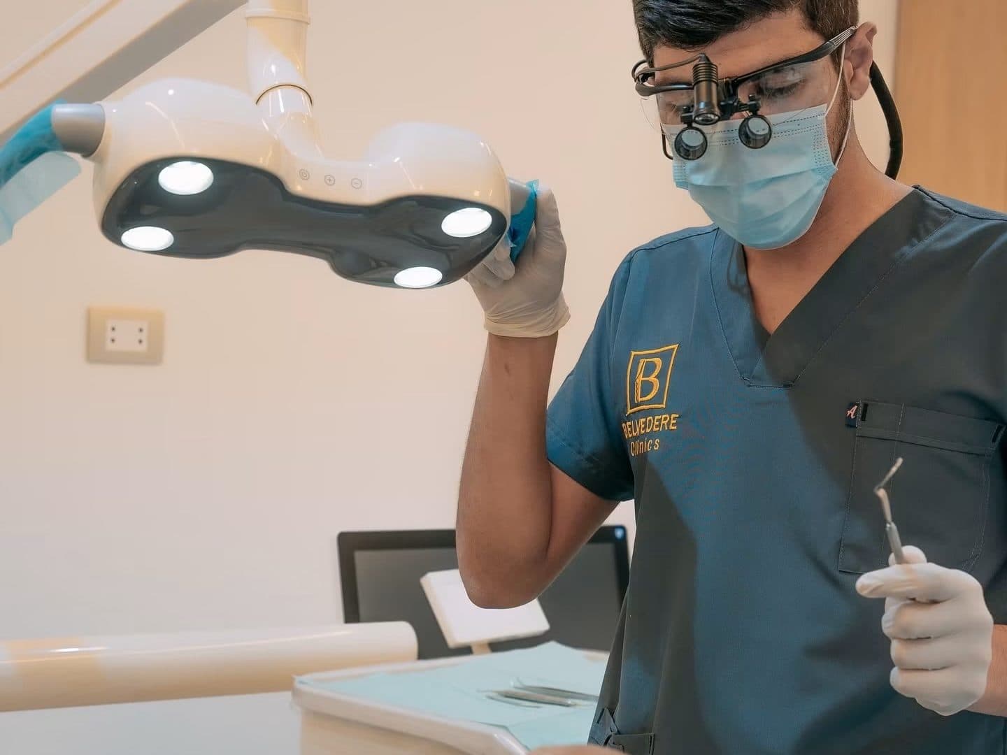 Experienced dentist preparing for gentle treatment