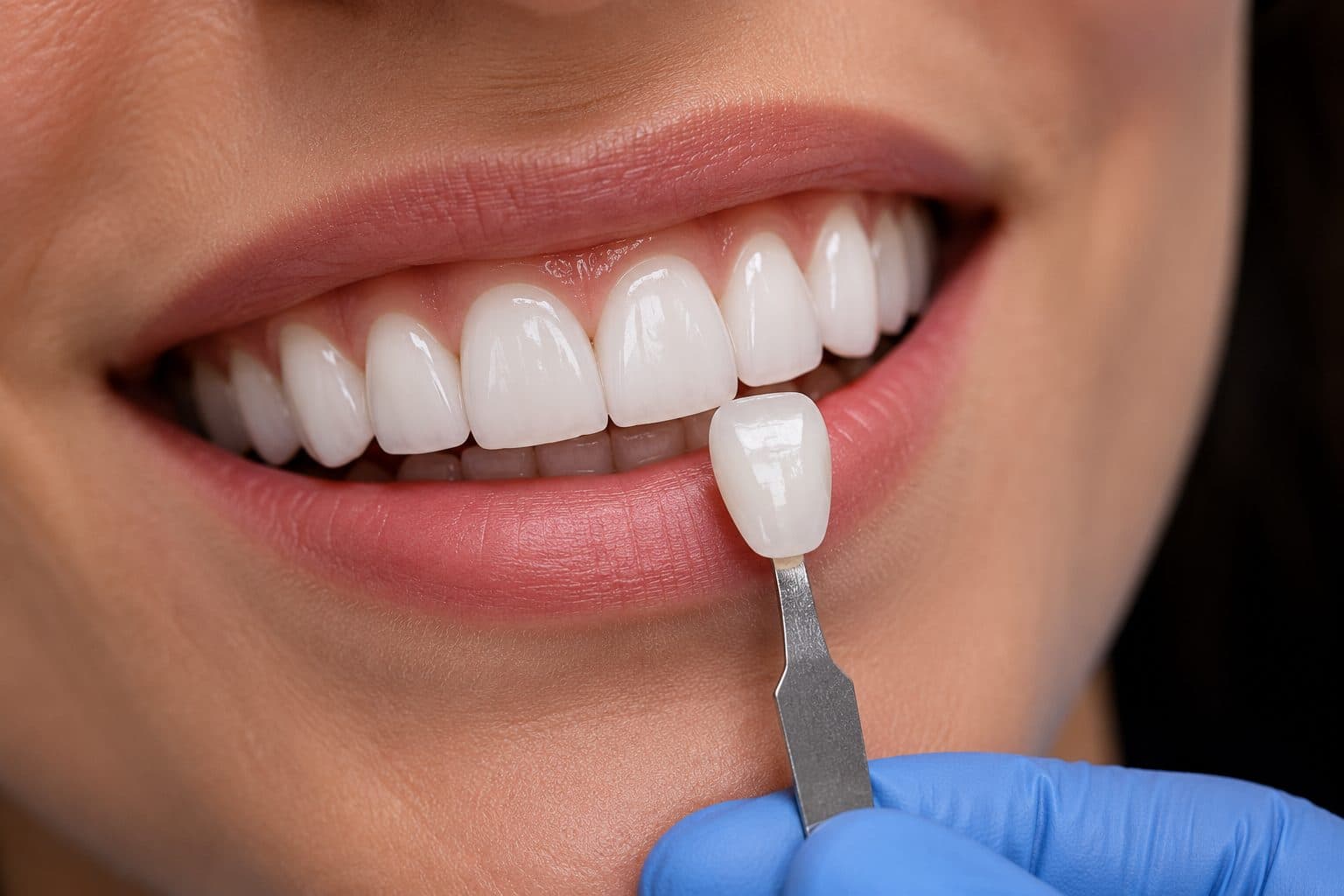 Porcelain veneer shade matching for a flawless smile