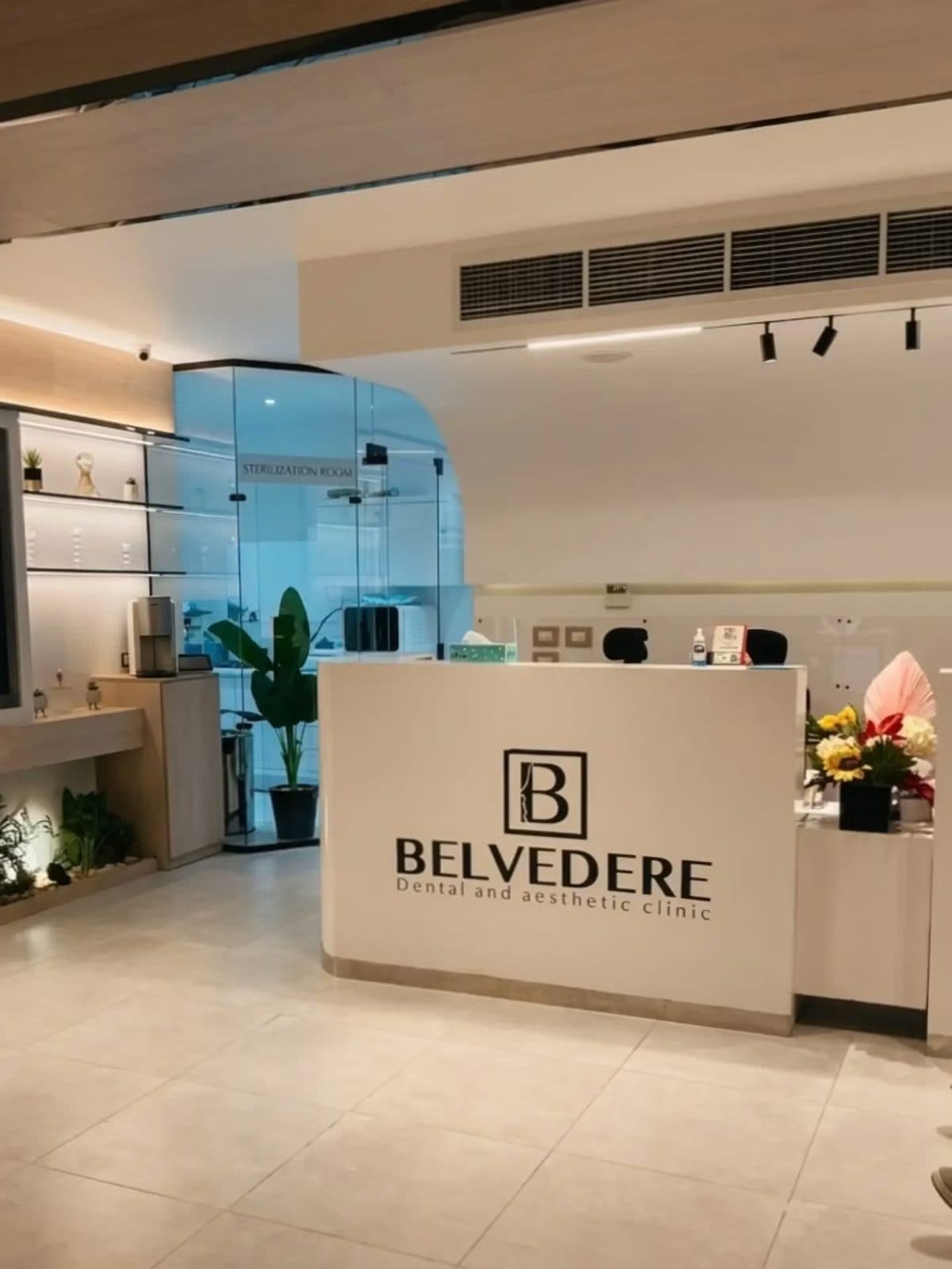 Belvedere Clinic reception — a warm, modern welcome in Sharm El Sheikh